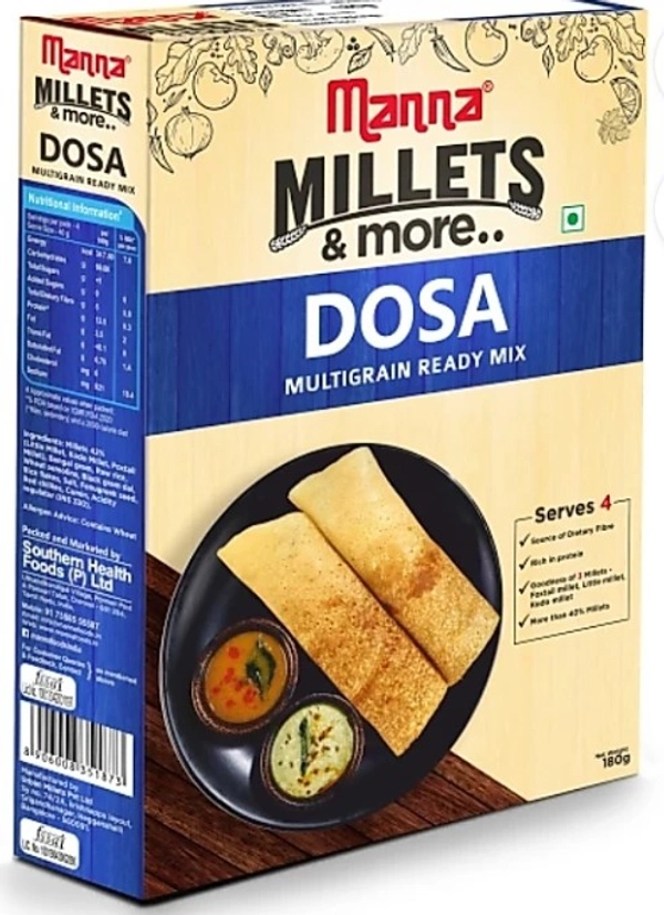 MANNA MILLETS AND MORE  DOSA 180G 