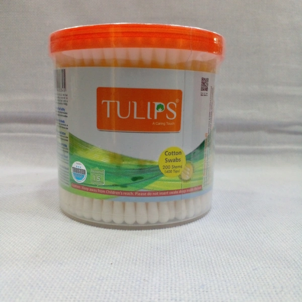 TULIPS COTTON SWABS 400 TIPS 