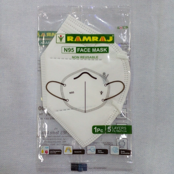 RAMRAJ N95 FACE MASK NO REUSABLE