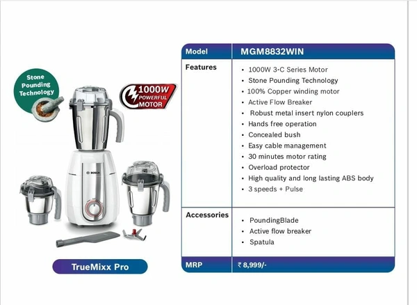 Bosch TrueMixx Pro MGM8832WIN