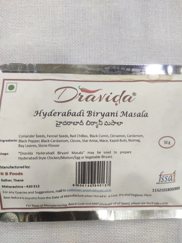 Dravida Hyderabadi Biriyani Masala