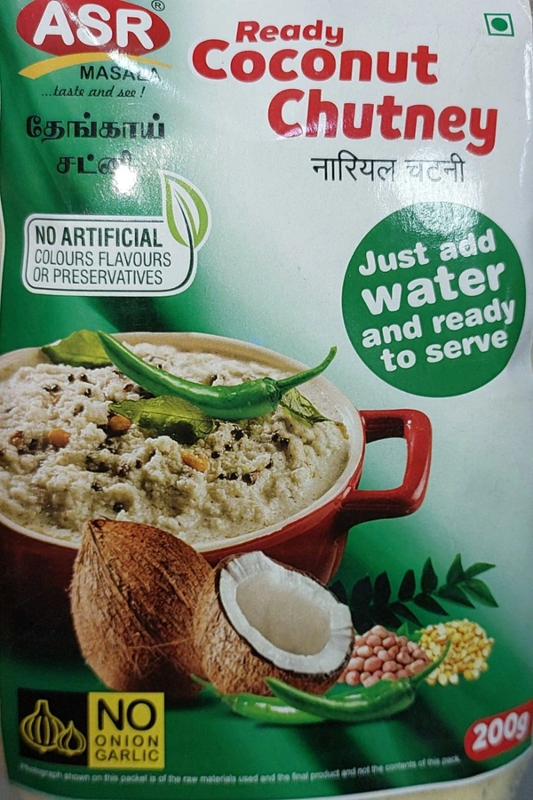  ASR READY COCONUT GREEN CHUTNEY 200GMS