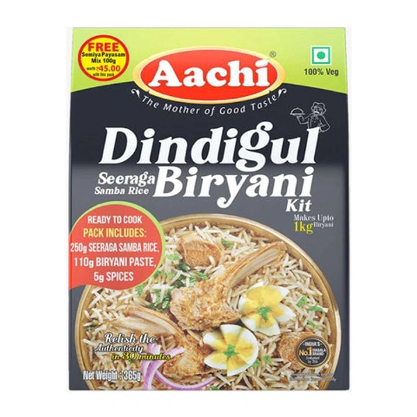 AACHI DINDIGUL SEERAGA BIRYANI KIT  365G 