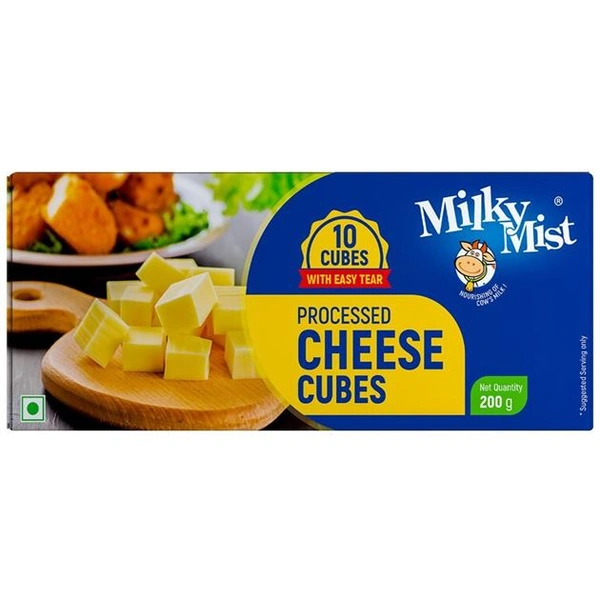 milky mist cheese cubes 200 g