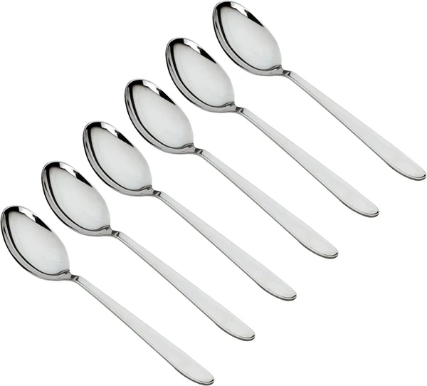 K.c Stainless Steel Dessert Spoon 6pcs