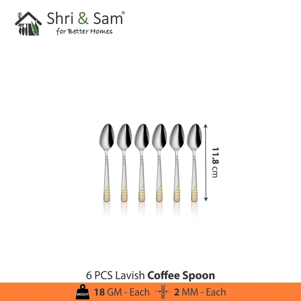 K. C Stainless Steel Baby Spoon 6pcs