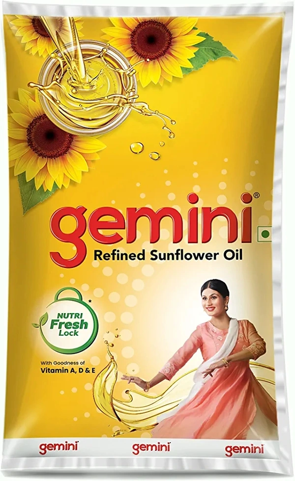 Gemini Refined Sunflower Oil 1lt