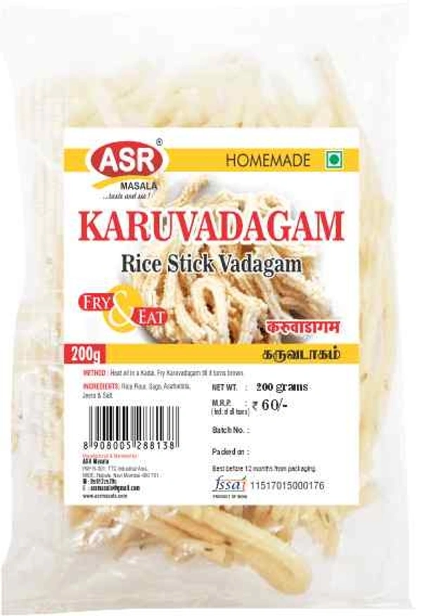 ASR KARUVADAGAM 200GM
