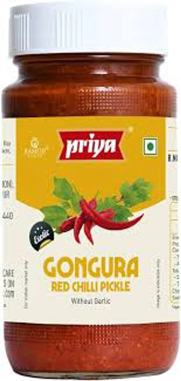 Priya Gongura Red Chilli Pickle 300 Gm