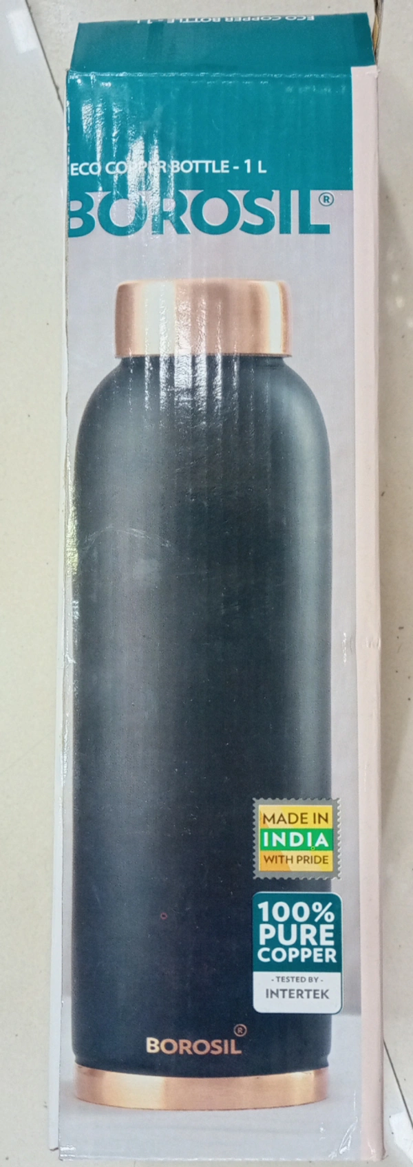 Borosil Eco Copper Bottle Colour 1L