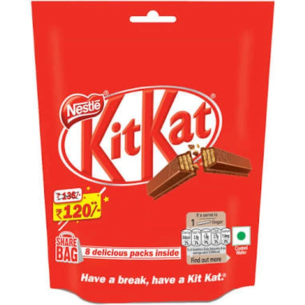 Nestle KitKat|8 Units| 123.3 Gm