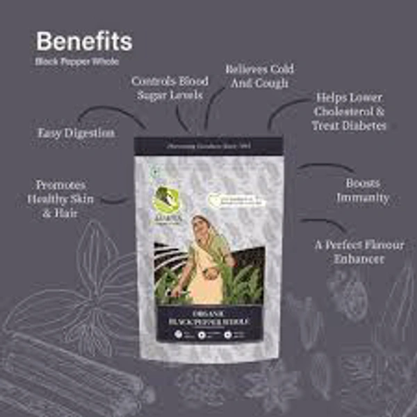 Asmita Organic Black Pepper Whole 100gm