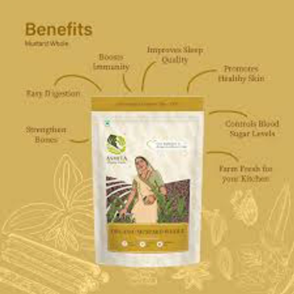 Asmita Organic Mustard Whole 100gm
