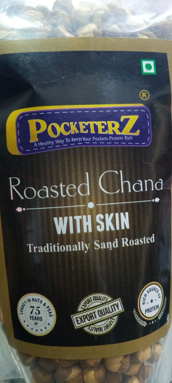 PocketerZ Roasted Chana with Skin 200gm