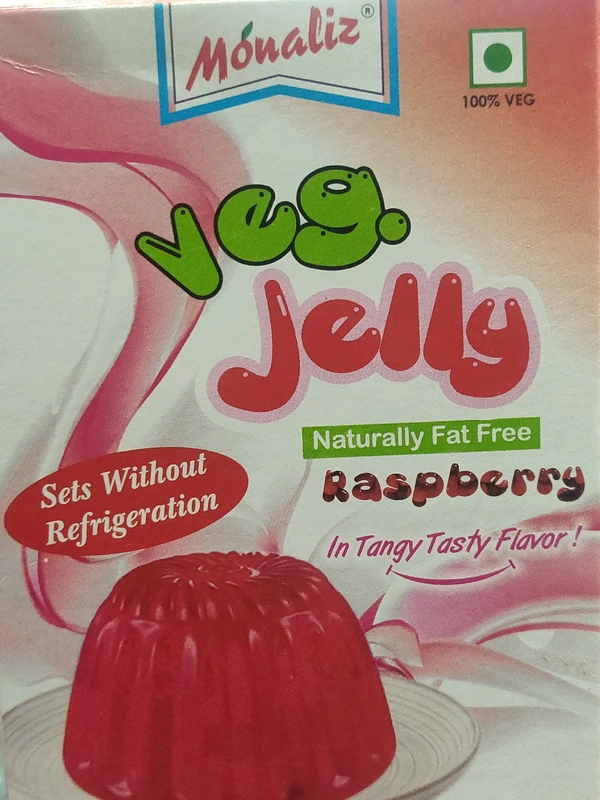 Monaliz Veg Jelly Raspberry|90gm