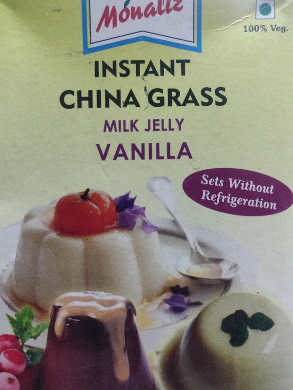 Monaliz Instant China Grass Milk Jelly Vanilla| 80gm