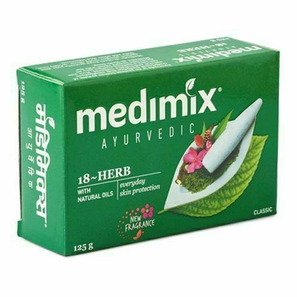 MEDIMIX AYURVEDIC SOAP 18 HERBS ( BUY 4 AND GET 1 FREE )