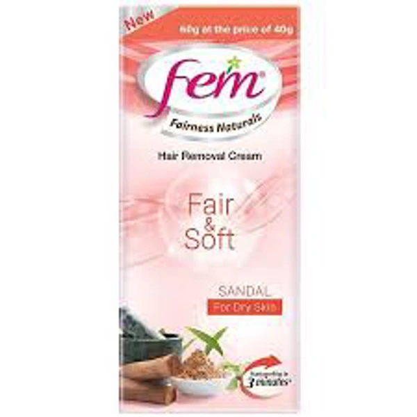 Fem Fairness Natural Hair Removal Cream (Sandal )