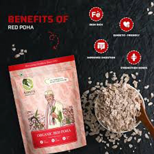 ASMITA ORGANIC RED POHA 500 Gm