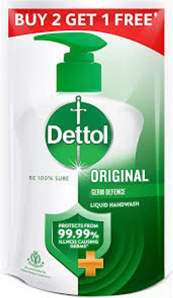 DETTOL ORIGINAL LIQUID HAND WASH BUY TWO GET ONE FREE