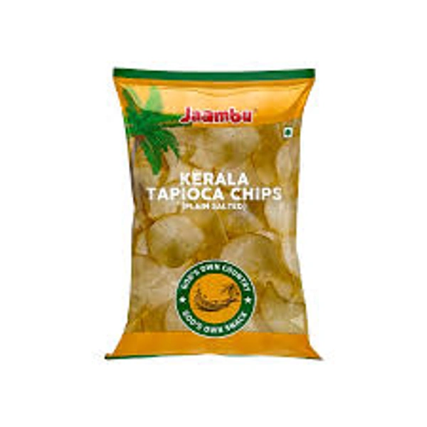 JAAMBU KERALA TAPIOCA CHIPS ( PLAIN AND SALTED ) 90 GM
