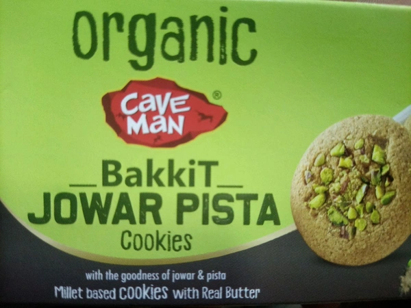 CAVE MAN BAKKIT JOWAR PISTA COOKIES 60 GM