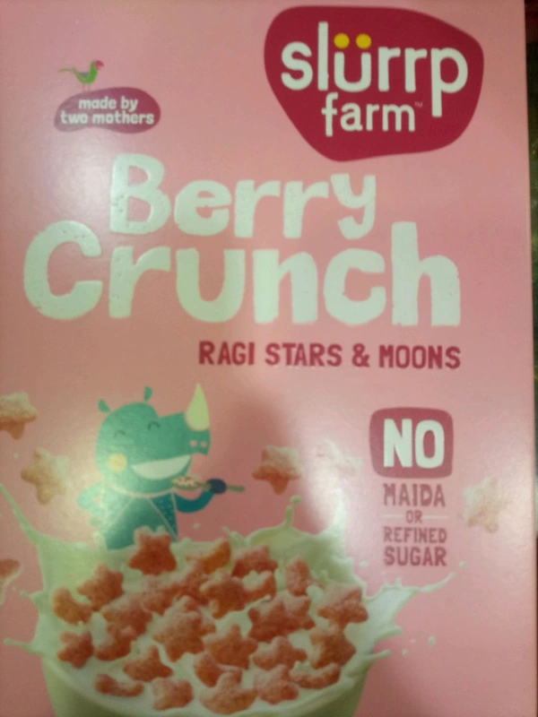 SLURRP FARM BERRY CRUNCH RAGI STARS &  MOONS  400 GM