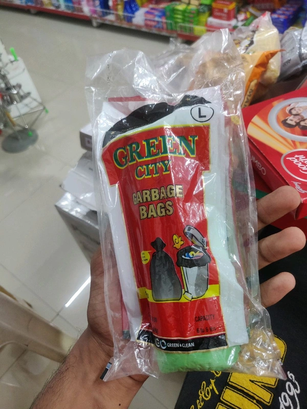 Green Garbage Bag L 