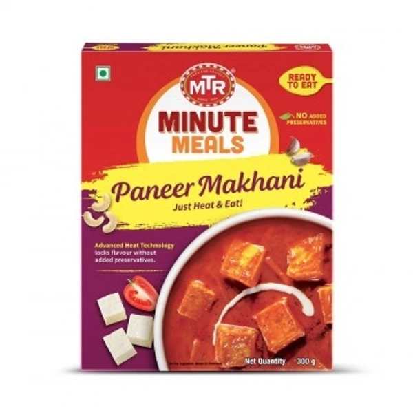MTR MINUTES MEALS PANEER MAKHANI 