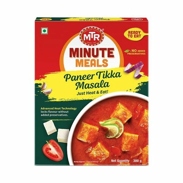 MTR MINUTES MEALS PANEER TIKKA MASALA 