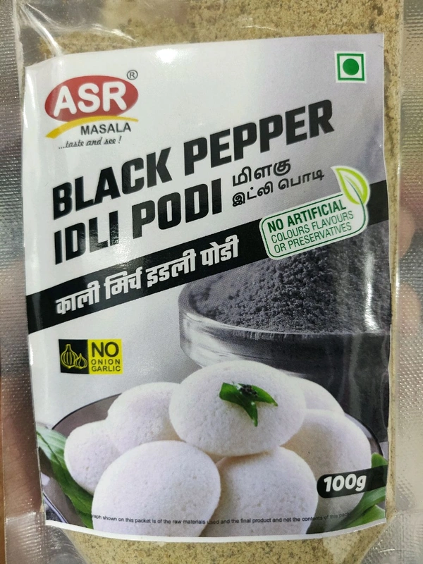 ASR BLACK PEPPER IDLI PODI 100 G