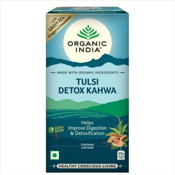 ORGANIC INDIA TULSI DETOX KAHWA TEA 25BAGS
