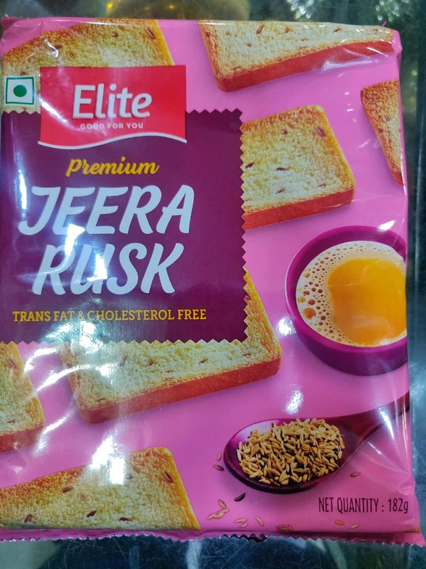 Elite Premium Jeera Rusk 182 Grm