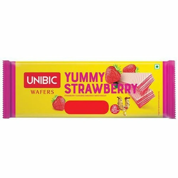 Unibic Wafer Yummy Straw Berry 75 Gm