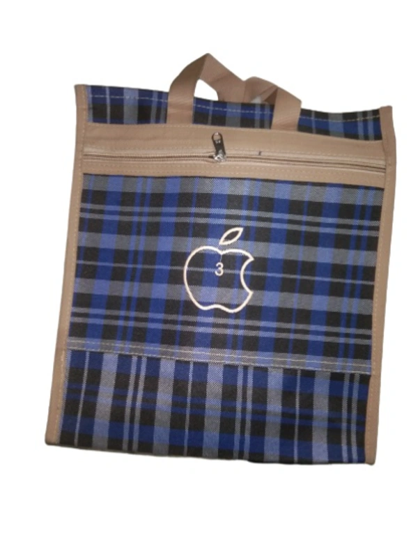 PBH p079 Matty Rubber Shopping Bags - 12*10*2 Inches, Ultramarine