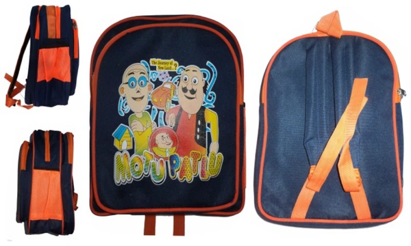 Pbh PBH P030 MOTU PATLU MEDIUM SCHOOL BACKPACK For Kids - 14*12*5, BLUE