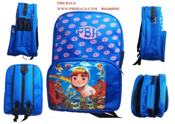 PBH P032 PICTURE 16*12*5 Inches BACKPACK - 16*12*5, BLUE