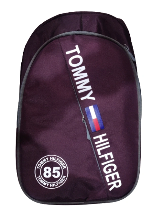 TOMMY HILFIGHER BACKPACK HARD - 18*14*7, PURPLE