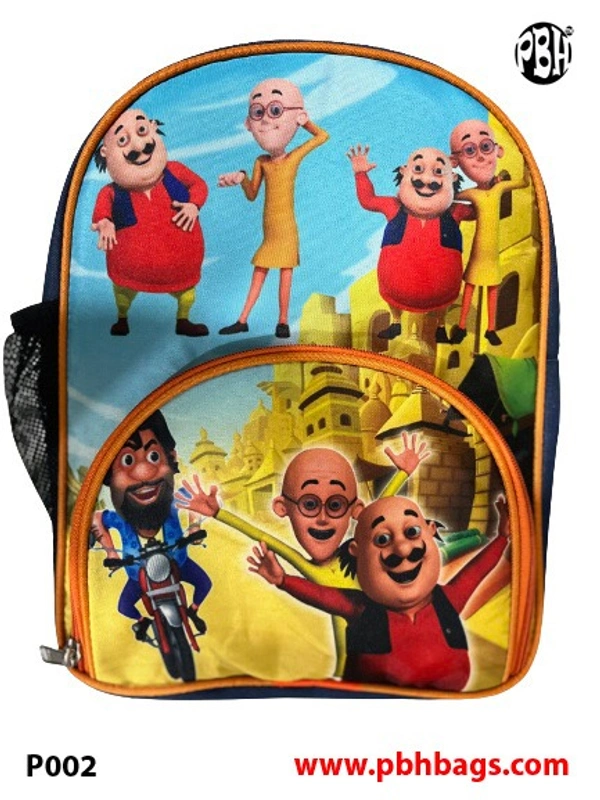 PBH P002 Unisex Bakpack For Kids - 12*10*4 Inches, Blue