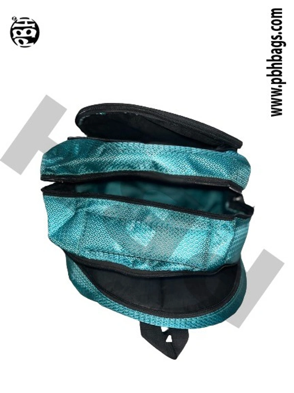 PBH P042 14*12*6 Inches For Schools Backpacks 5 Liters - 14*12*6 Inches, Green Black