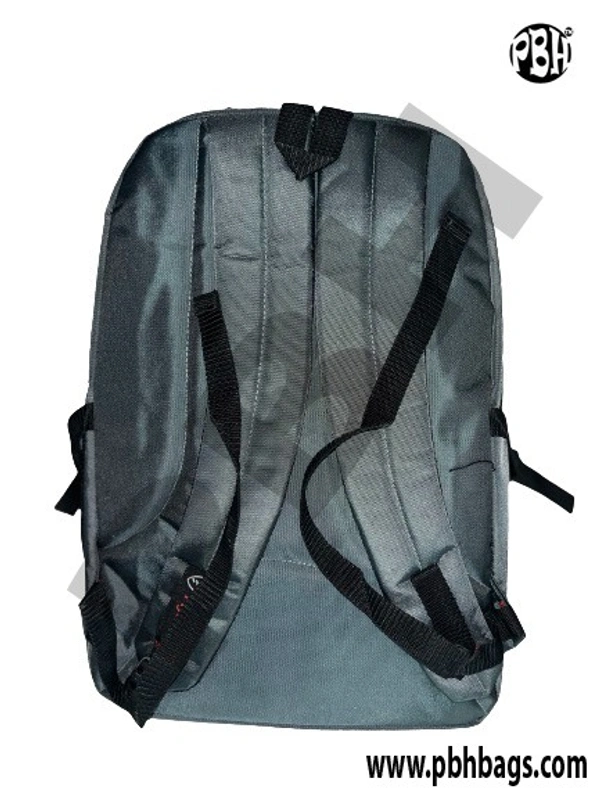 PBH P044 Laptop Backpack 18*14*7 Inches For Schools College Or Office Purpose 8 Liters - 18*14*7 Inches, Gray