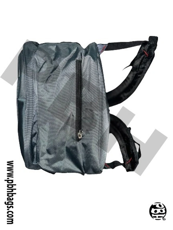 PBH P044 Laptop Backpack 18*14*7 Inches For Schools College Or Office Purpose 8 Liters - 18*14*7 Inches, Gray