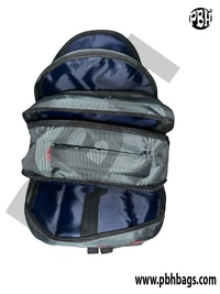 PBH P044 Laptop Backpack 18*14*7 Inches For Schools College Or Office Purpose 8 Liters - 18*14*7 Inches, Gray
