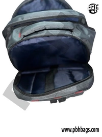 PBH P044 Laptop Backpack 18*14*7 Inches For Schools College Or Office Purpose 8 Liters - 18*14*7 Inches, Gray