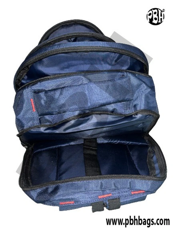 PBH P044 Laptop Backpack 18*14*7 Inches For Schools College Or Office Purpose 8 Liters - 18*14*7 Inches, Blue