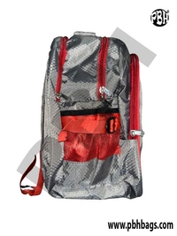 PBH P042 14*12*6 Inches For Schools Backpacks 5 Liters - 14*12*6 Inches, Gray Red