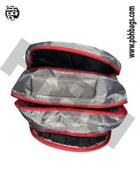 PBH P042 14*12*6 Inches For Schools Backpacks 5 Liters - 14*12*6 Inches, Gray Red