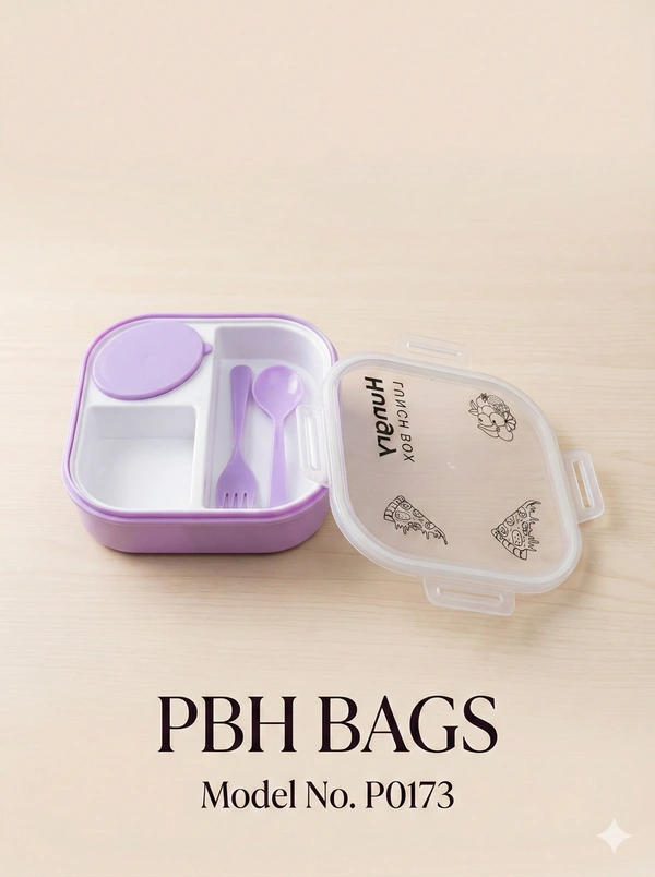 HUNGRY PBH P0173 "Hungry" Bento Lunch Box - Light Orchid