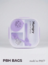 HUNGRY PBH P0173 "Hungry" Bento Lunch Box - Light Orchid