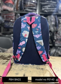 PBH BAGS P0140 Vibrant Multi-Compartment Kids' School Backpack with Ergonomic Padded Straps 18*14*8 - Blackberry, 18*14*8